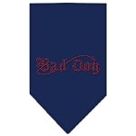 Bad Dog Rhinestone Bandana Navy Blue large