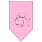 Bad Kitty Rhinestone Bandana Light Pink Large