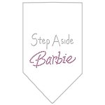 Step Aside Barbie Rhinestone Bandana White Large