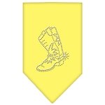 Boot Rhinestone Bandana Yellow Large
