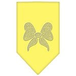 Bow Rhinestone Bandana Yellow Large