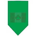 Canadian Flag Rhinestone Bandana Emerald Green Large