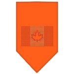 Canadian Flag Rhinestone Bandana Orange Large