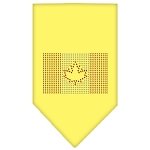 Canadian Flag Rhinestone Bandana Yellow Large