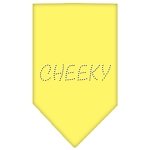 Cheeky Rhinestone Bandana Yellow Large