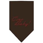 Ciao Baby Rhinestone Bandana Cocoa Large
