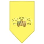 Classic American Rhinestone Bandana Yellow Large