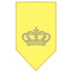 Crown Rhinestone Bandana Yellow Large