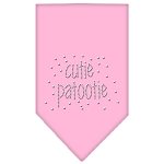 Cutie Patootie Rhinestone Bandana Light Pink Large