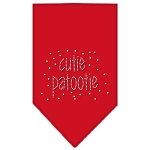 Cutie Patootie Rhinestone Bandana Red Large