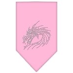 Dragon Rhinestone Bandana Light Pink Large