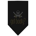 Got Booty Rhinestone Bandana Black Large
