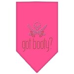 Got Booty Rhinestone Bandana Bright Pink Large