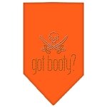 Got Booty Rhinestone Bandana Orange Large