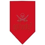 Got Booty Rhinestone Bandana Red Large