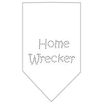 Home Wrecker Rhinestone Bandana White Large