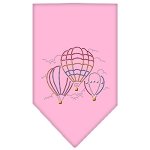 Hot Air Balloons Rhinestone Bandana Light Pink Large