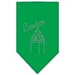 London Rhinestone Bandana Emerald Green Large
