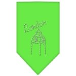 London Rhinestone Bandana Lime Green Large