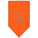London Rhinestone Bandana Orange Large