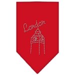 London Rhinestone Bandana Red Large
