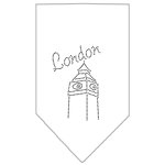 London Rhinestone Bandana White Large