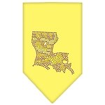 Louisiana Rhinestone Bandana Yellow Large