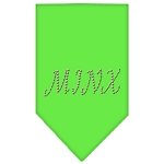 Minx Rhinestone Bandana Lime Green Large