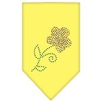 Multi Flower Rhinestone Bandana Yellow Large