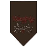 Naughty but in a Nice Way Rhinestone Bandana Cocoa Large