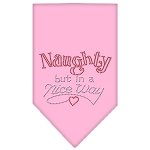 Naughty but in a Nice Way Rhinestone Bandana Light Pink Large