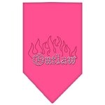 Outlaw Rhinestone Bandana Bright Pink Large