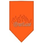 Outlaw Rhinestone Bandana Orange Large