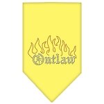 Outlaw Rhinestone Bandana Yellow Large