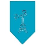 Paris Rhinestone Bandana Turquoise Large