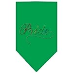 Pride Rhinestone Bandana Emerald Green Large