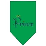 Prince Rhinestone Bandana Emerald Green Large