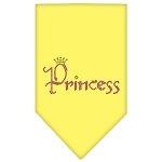 Princess Rhinestone Bandana Yellow Large