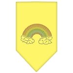 Rainbow Rhinestone Bandana Yellow Large