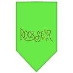 Rock Star Rhinestone Bandana Lime Green Large