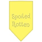 Spoiled Rotten Rhinestone Bandana Yellow Large