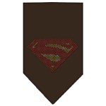 Super! Rhinestone Bandana Cocoa Large