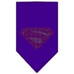 Super! Rhinestone Bandana Purple Large