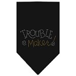 Trouble Maker Rhinestone Bandana Black Large