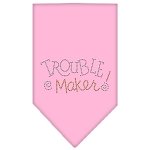 Trouble Maker Rhinestone Bandana Light Pink Large