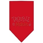 Trouble Maker Rhinestone Bandana Red Large