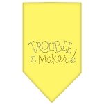 Trouble Maker Rhinestone Bandana Yellow Large
