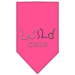 Wild Child Rhinestone Bandana Bright Pink Large