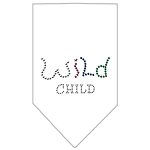Wild Child Rhinestone Bandana White Large