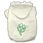 Four Leaf Clover Outline Hoodies Cream L (14)